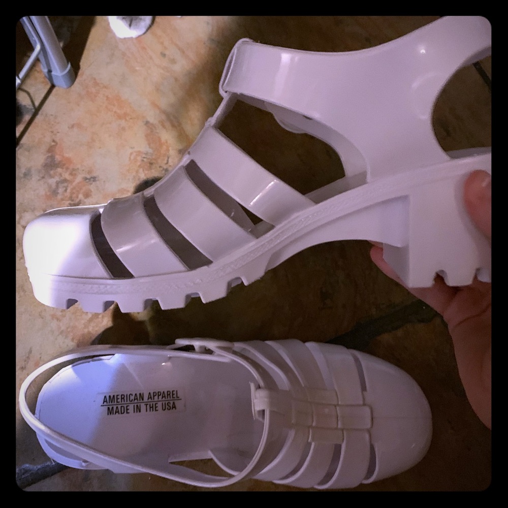 American Apparel Jelly shoes